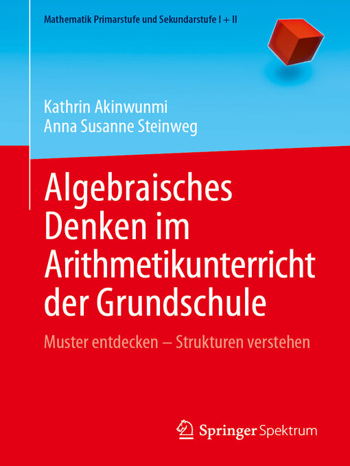 Title details for Algebraisches Denken im Arithmetikunterricht der Grundschule by Kathrin Akinwunmi - Available